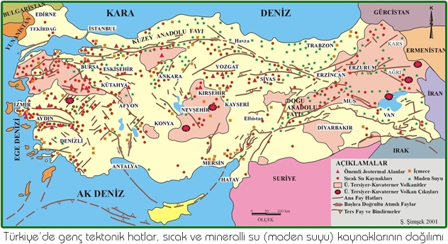 Türkiye maden suyu kaynaklarının dağılımı